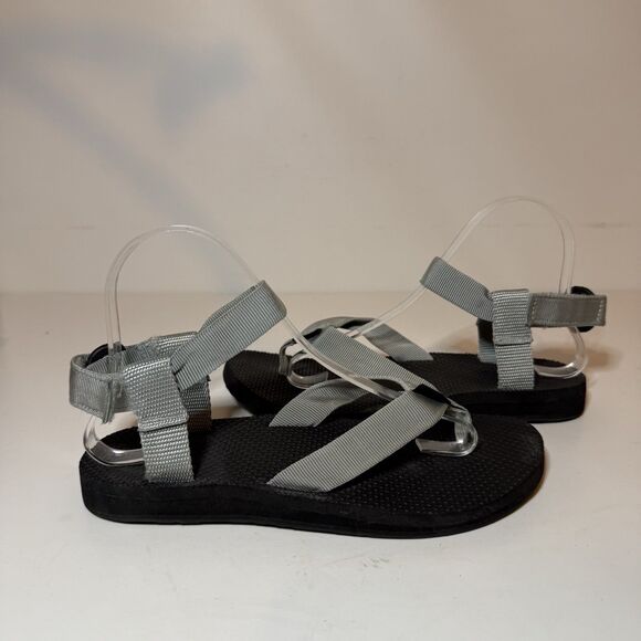 Teva Women's Size 8 Sandals Gray Original Outdoor Adventure Ankle Strap Thong - Picture 4 of 8